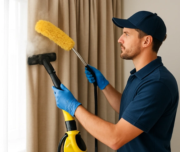 Trusted residential curtain cleaning technician Matty Curtain Cleaning highgate-hill QLD